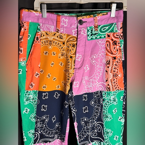 Sun + Stone Multicolor Patchwork Pants - Picture 4 of 10